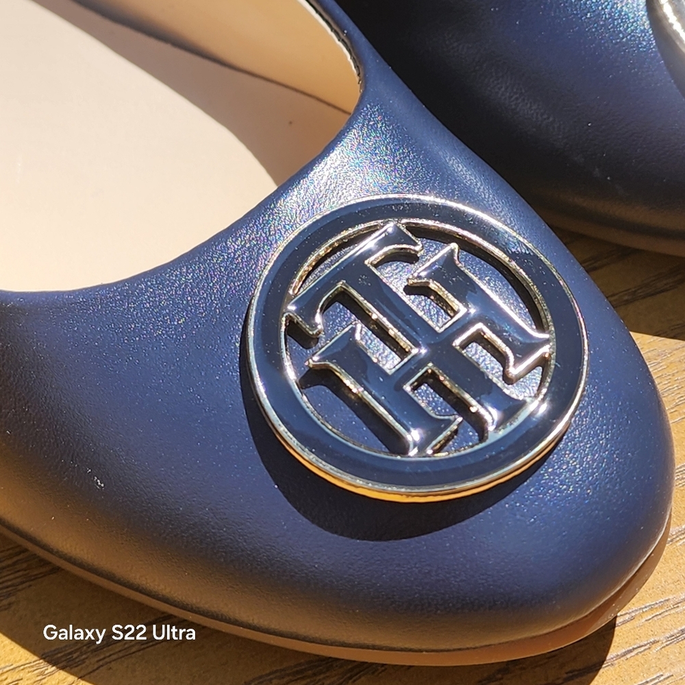 Tommy Hilfiger Women's Ganima Dark Blue Classic Ballet Flats Size 5.5 - Picture 6 of 7
